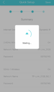 Save and apply your TP-Link configuration