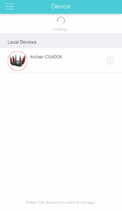 Selecting TP-Link Router